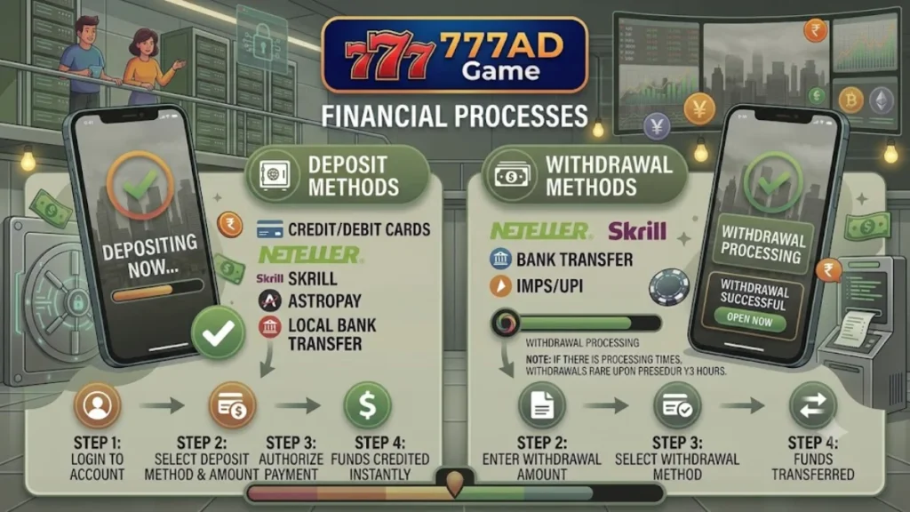 777AD Deposit and Withdrawal 2026