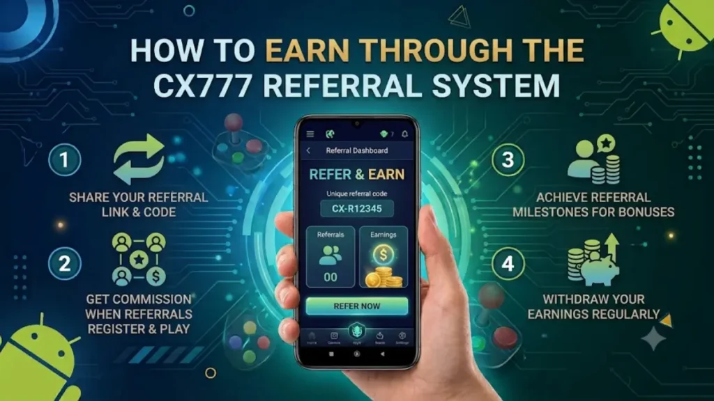 CX777 game Referral system