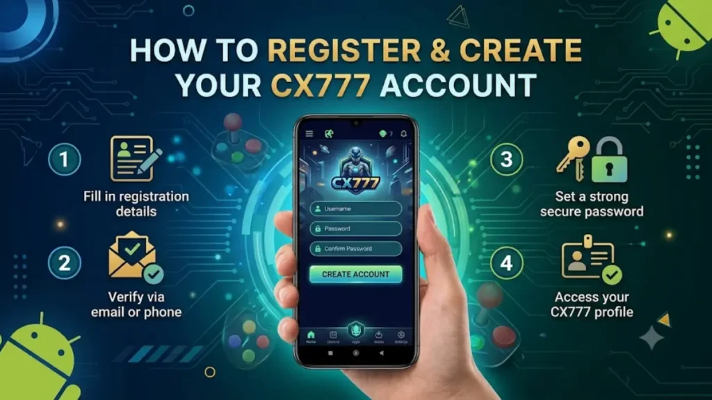 CX777 game register and login