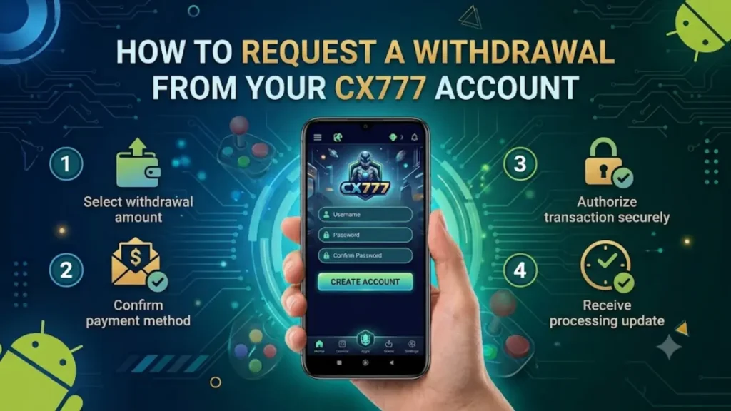 CX777 game withdraw money