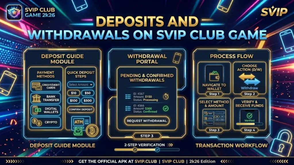 SVIP club game deposits and withdrawals