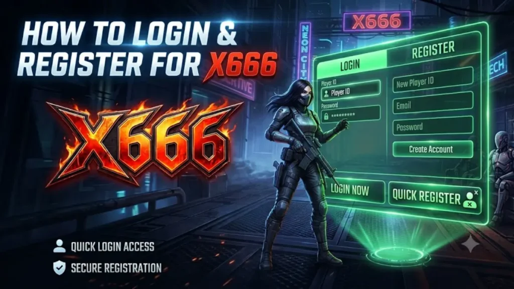 X666 game login and register