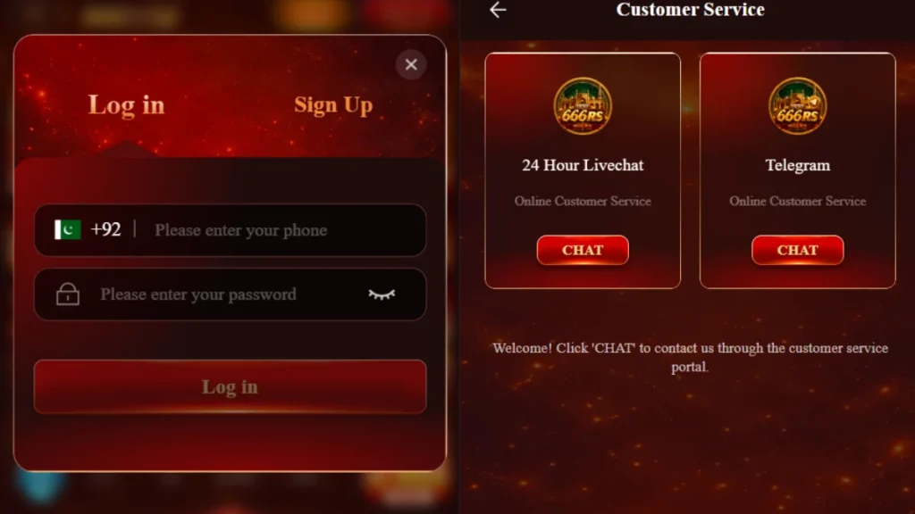 666RS game login and registration